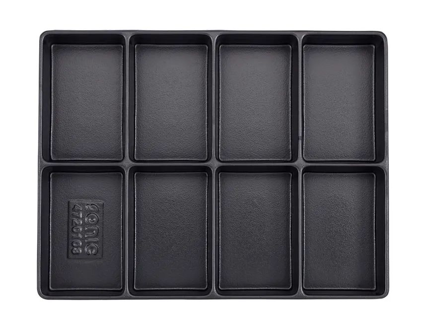 Leere Hartschale zur Aufbewahrung 8 Fächer (290x370x48mm) – Produktbild