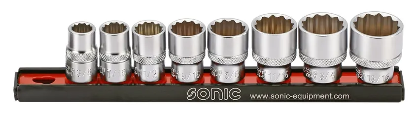 Stecknusssatz 3/8" auf Steckleiste SAE 8-tlg. – v2 20190506