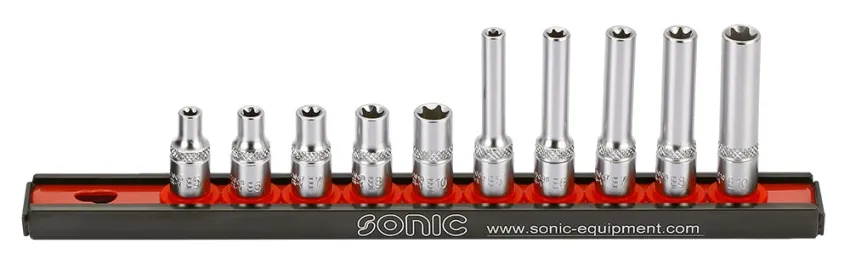 Stecknusssatz 1/4" TX-E auf Steckleiste 10-tlg. – v2 20190506
