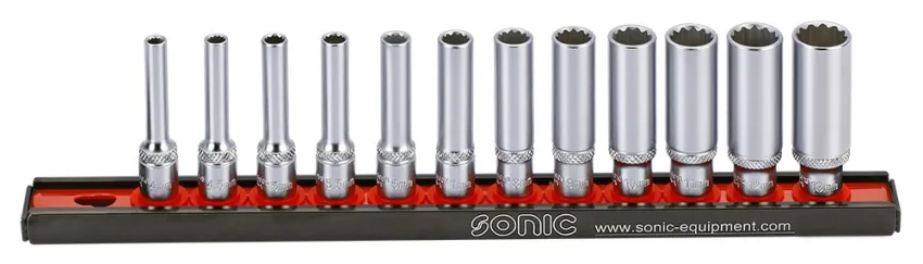 Stecknusssatz 1/4" lang 12-kant auf Steckleiste 12-tlg. – v2 20190506