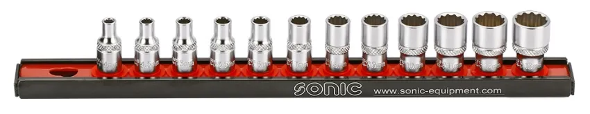 Stecknusssatz 1/4" 12-kant auf Steckleiste 12-tlg. – v2 20190506