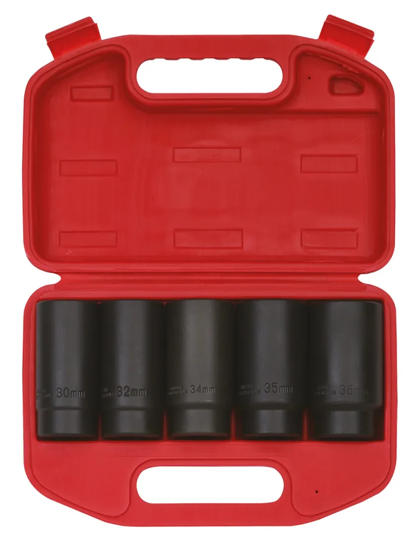 Kraft-Stecknusssatz 1/2" 6-kant 5-tlg. – Produktbild