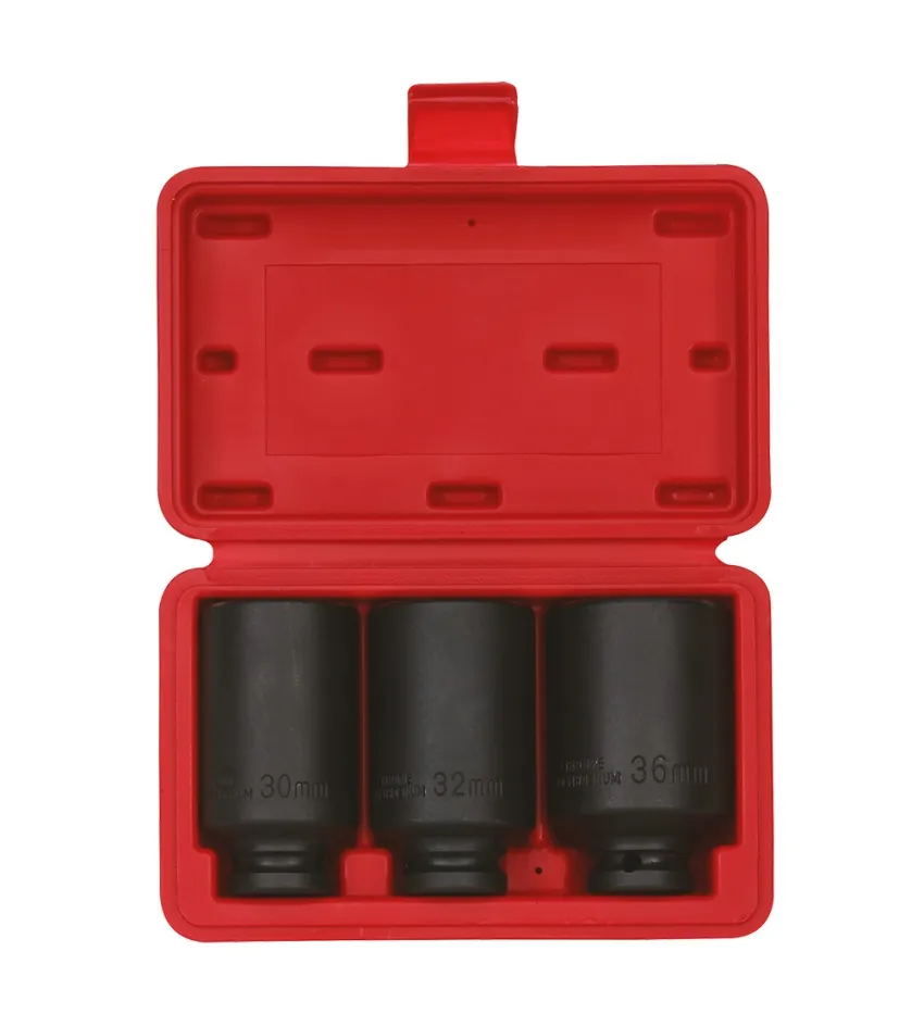 Kraft-Stecknusssatz 1/2" 12-kant 3-tlg. – Produktbild