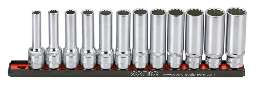 Stecknusssatz 1/2" lang 12-kant auf Steckleiste 12-tlg. – v2 20190506