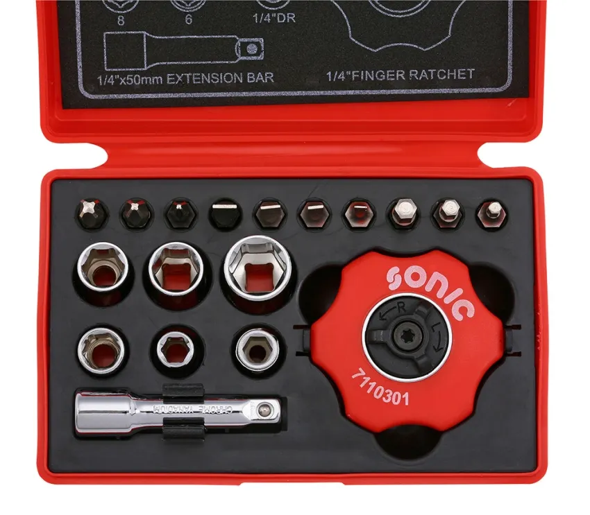 Handratschensatz 1/4" 19-tlg. – Produktbild