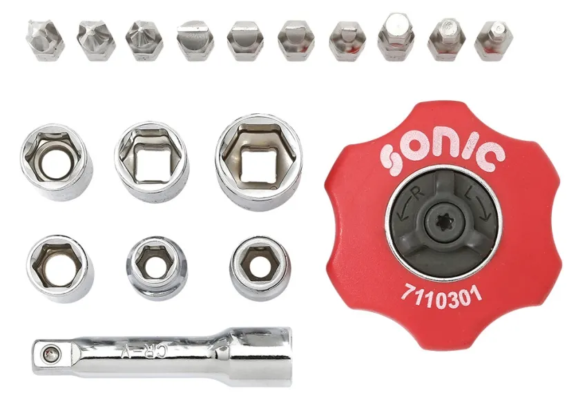 Handratschensatz 1/4" 19-tlg. – parts