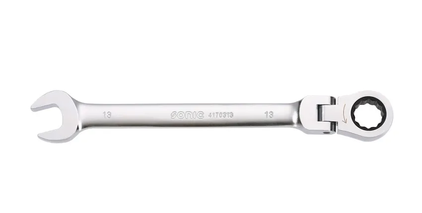Flexibler Ring-Gabelschlüssel mit Ratsche 12-kant 15mm – Produktbild