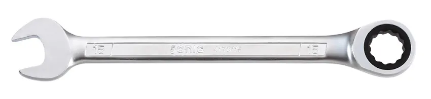 Ring-Gabelschlüssel mit Ratsche gerade 12-kant 12mm – Produktbild
